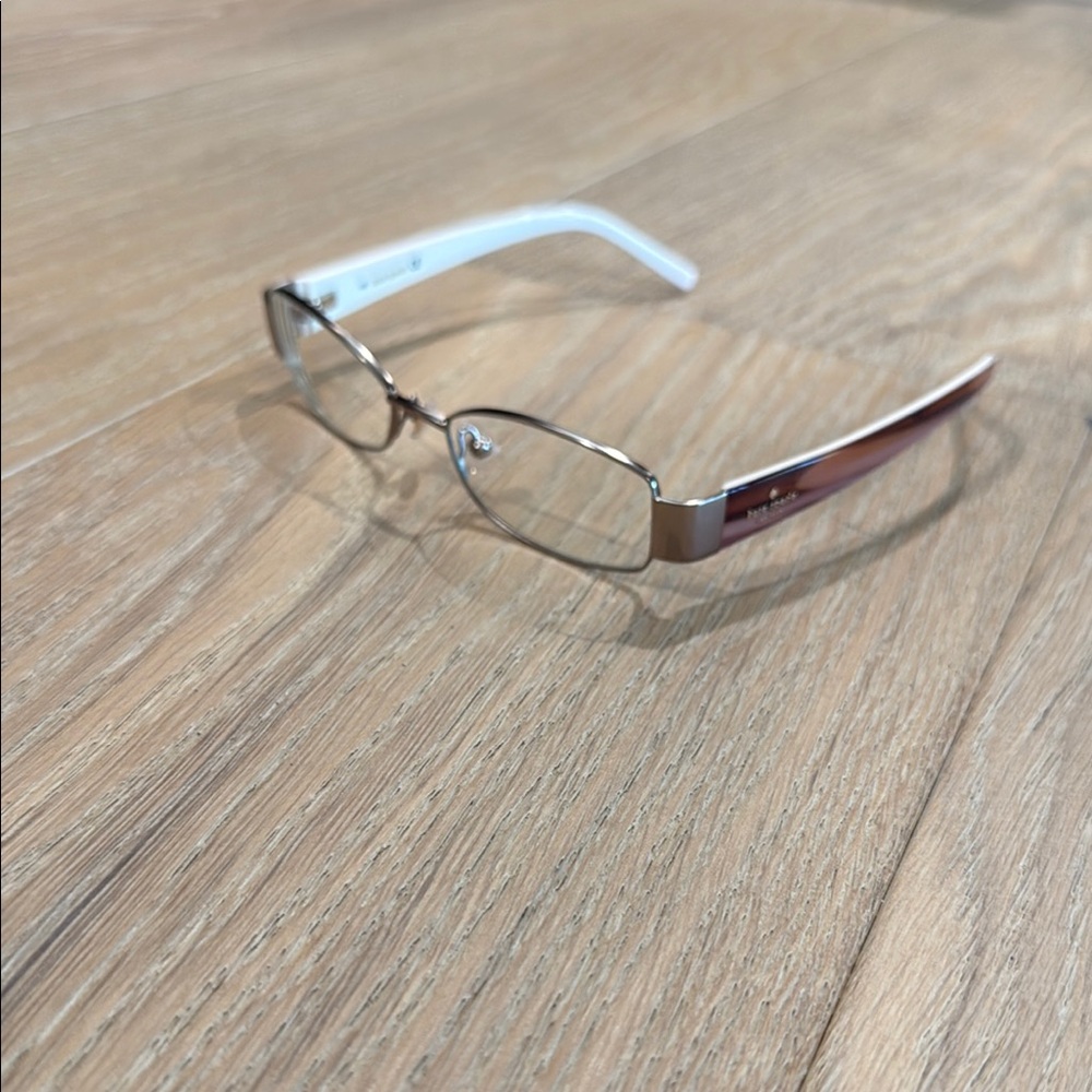 Kate Spade Silver and White Glasses